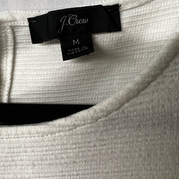 White Peplum Top J Crew Medium - Picture 2 of 8